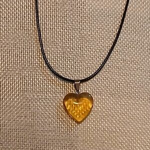 Citrine Heart Necklace